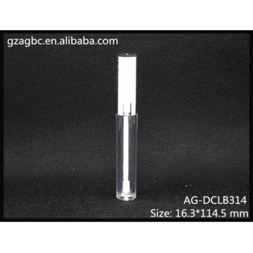 Transparent&Empty Plastic Round Lip Gloss Tube AG-DCLB314, AGPM Cosmetic Packaging , Custom Colors/Logo